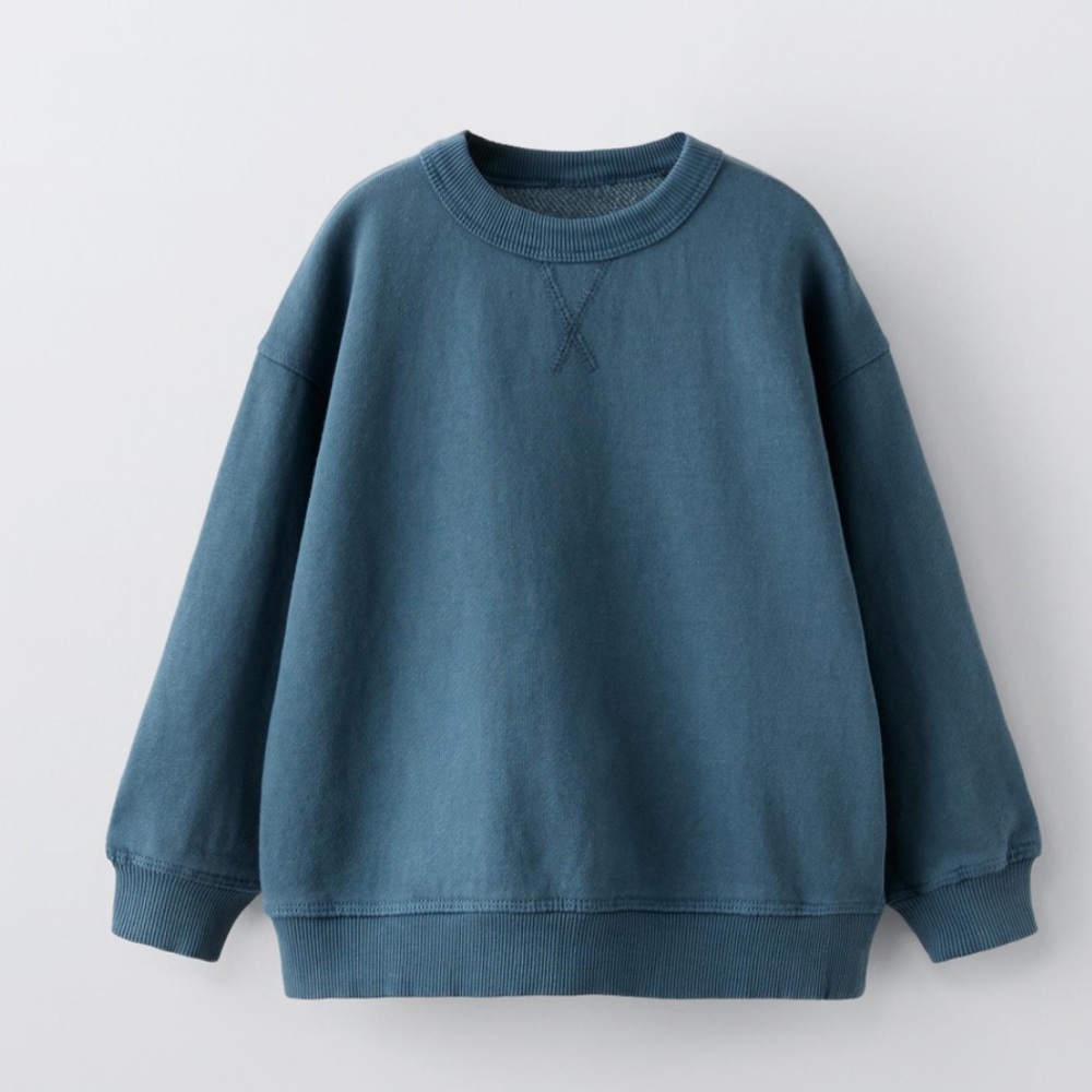 Zara Kids Blue Crewneck Sweatshirt
